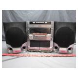 Philips FW-C10/37 Stereo System With Speakers