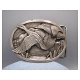 1980s Pewter Duck Collectors Belt Buckle