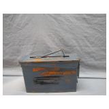 Metal Ammunition Box with Weathered Finish