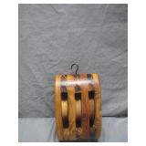 Triple-Sheave Wooden Pulley Block