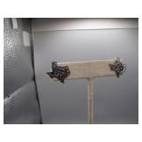 Shiny Texas State Costume Earrings