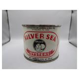 Vintage Silver Sea Oyster Pint Can From Pittsburgh