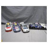 Four 1:24 Scale NASCAR Die-Cast Models