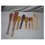 Historic Collection of Wooden Kitchen Utensils