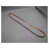 18-Inch Unclasped 925 Gold-Tone Necklace