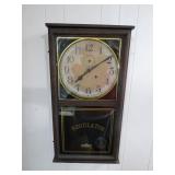 Regulator Wall Clock With Pendulum & Key (AS IS)