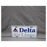 Delta Air Lines License Plate Novelty Sign