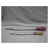 2 Vintage Spiral Ratchet Screwdrivers