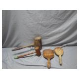 Vintage Wooden Mallets & Butter Paddles