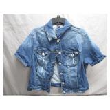Ashley Stewart Short-Sleeve Denim Jacket