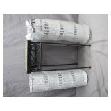 Decorative Table With Wicker Baskets Set