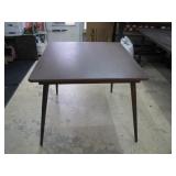 Vintage Solid Wood Fold Up Card Table