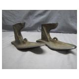 Cast Iron Cobblers Shoe Molds with Maker Marks