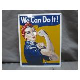 Ande Rooney Porcelain "We Can Do It!" Sign