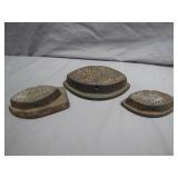 Three Cast Iron Sad Iron Bases