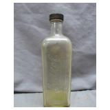 Embossed Embalming Glass Jar with Lid