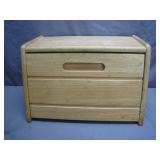 Solid Wood Drop-Front Breadbox