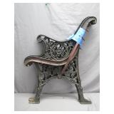 Antique Cast Iron Park Bench Frame Ends