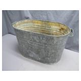 Galvanized Steel Wash Tub With Handles