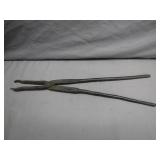 Forged Iron Blacksmith Tongs, Handcrafted