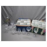 Crystal Stemware With Storage Cases