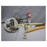 Utility Lot With Casters, Tools, and More