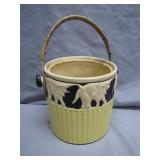 Japanese Ceramic Ice Bucket with Handle