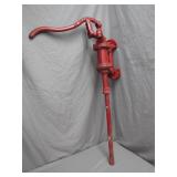 Historic Red Hand Water Pump