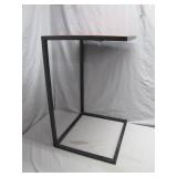 Modern Industrial Red Top Side Table