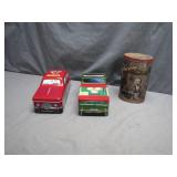 Tin Collectibles Lot with Hershey Canister