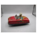 Vintage Japanese Tin Toy Car in Working Condition