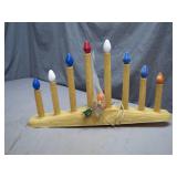 Plastic Electric Menorah With Extra Bulbs