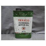 Texaco Outboard Motor Oil Can SAE 30