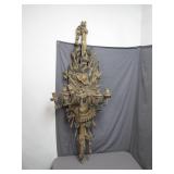 Italian Carved Wood Wall Sconce Candelabra
