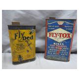 Fly-Tox and Fly Ded Insecticide Cans