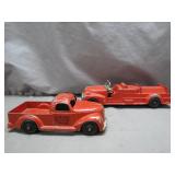 Slik-Toys Red Die-Cast Vehicles