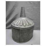 Large Galvanized Metal Funnel
