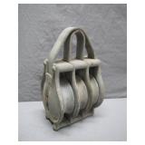 Solid Triple Sheave Industrial Block Pulley