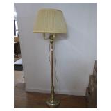 Brass Floor Lamp with Dual Candle Style