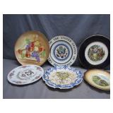 6 Decorative Porcelain Plates