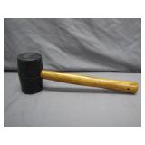 Sturdy Rubber Mallet With Wooden Handle