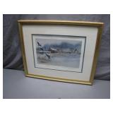 Signed Gene & Gerry Wood Goose Print