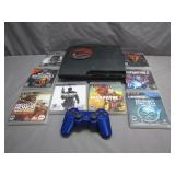 PlayStation 3 Slim with Games and Controller