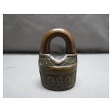 Rare Solid Brass 999 Padlock