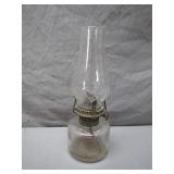 Glass Oil Lamp With Metal Burner