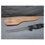 Case XX Fillet Knife with Leather Sheath