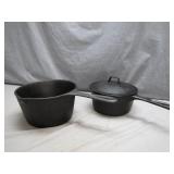 Cast Iron Sauce Pans with Lid