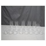 20 Clear Drinking Glasses