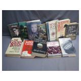 12 Hardcover Books with Dust Jackets