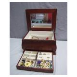 Jewelry Box With Accessories and Mirror